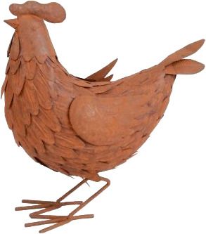 Henne Birgit Metall 35x16x34cm