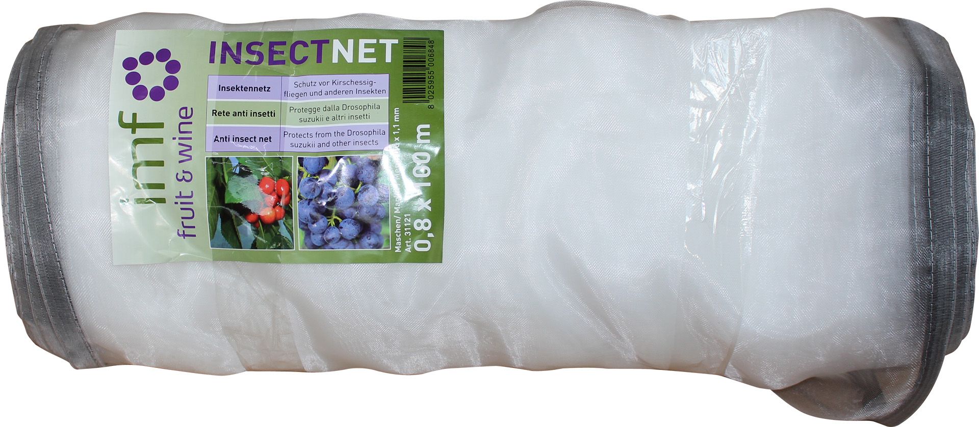 Insektenschutznetz 1x100m weiß mit Klett
