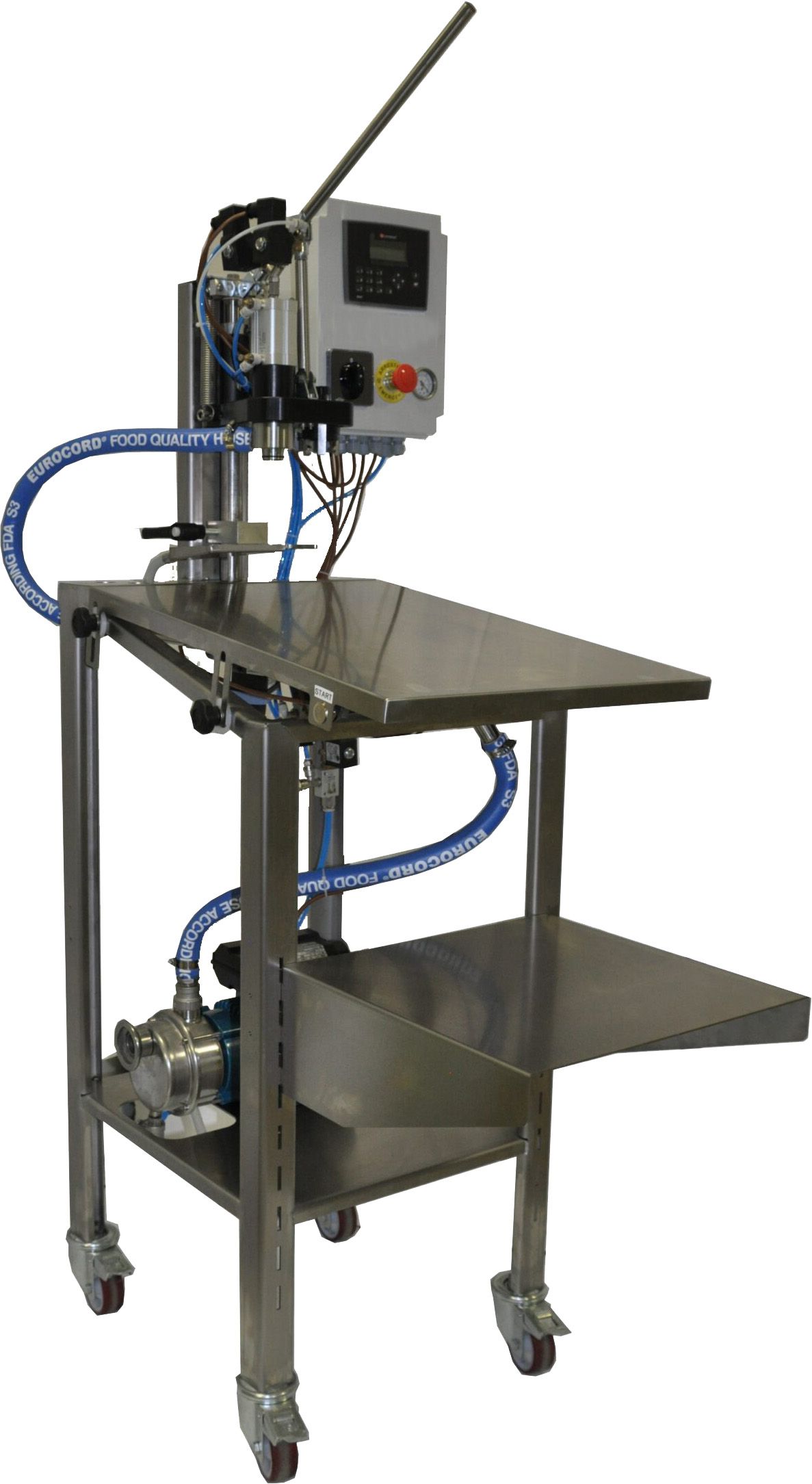 Riempitrice Bag in Box frutty a 90°C su telaio
