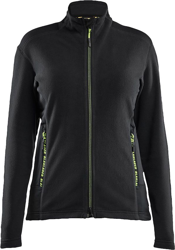 Jacke Damen Microfleece 4766 Bläkläder schwarz-gelb S
