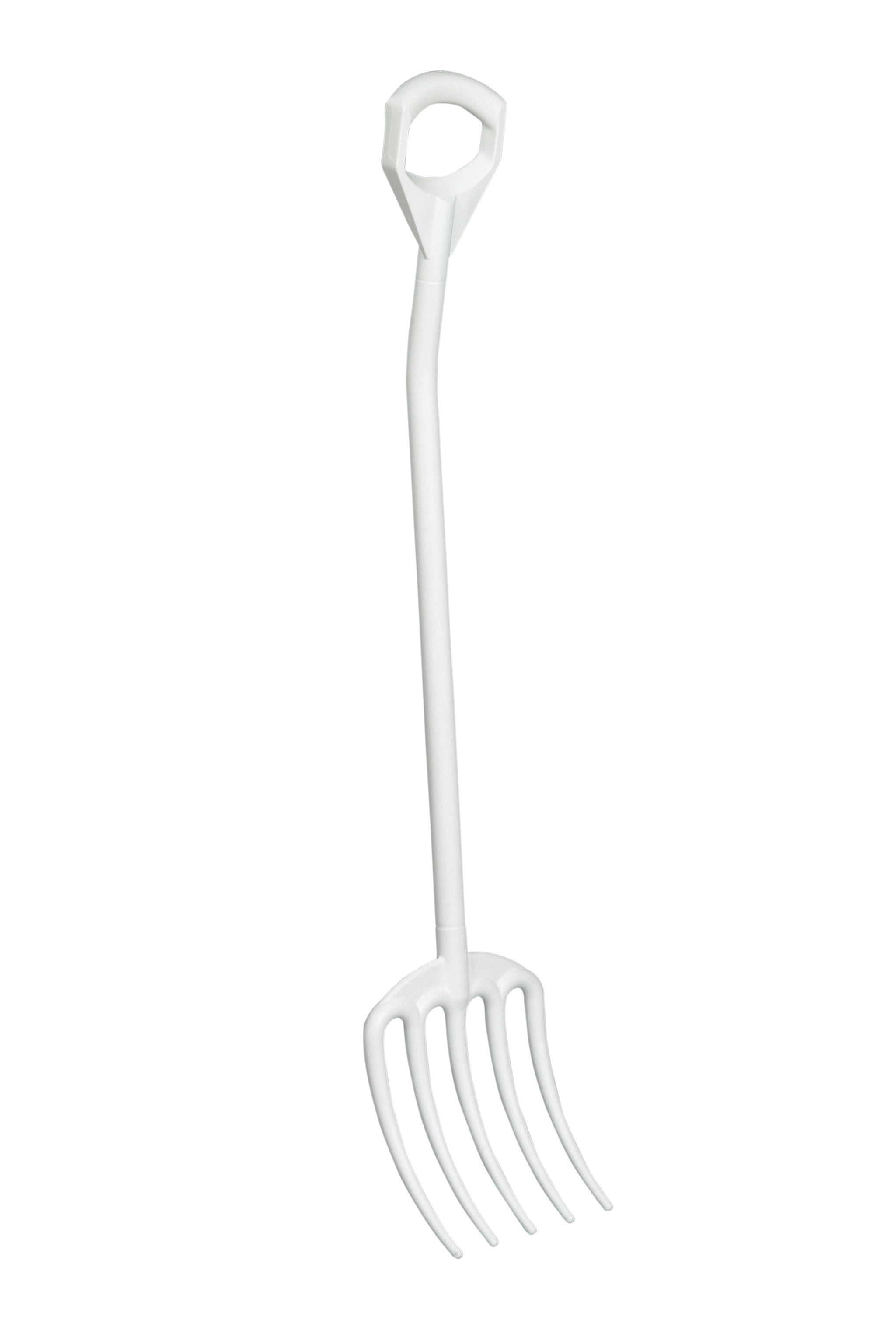 Forcone con manico L127-31x27x12cm bianco