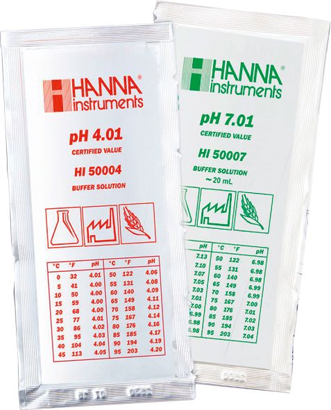 HI Checker 1pH – Calibration solution pH4+pH7 5pcs