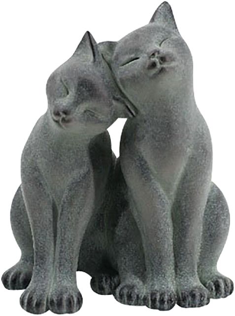 Katzen Polyresin 22,5x21x27,7cm