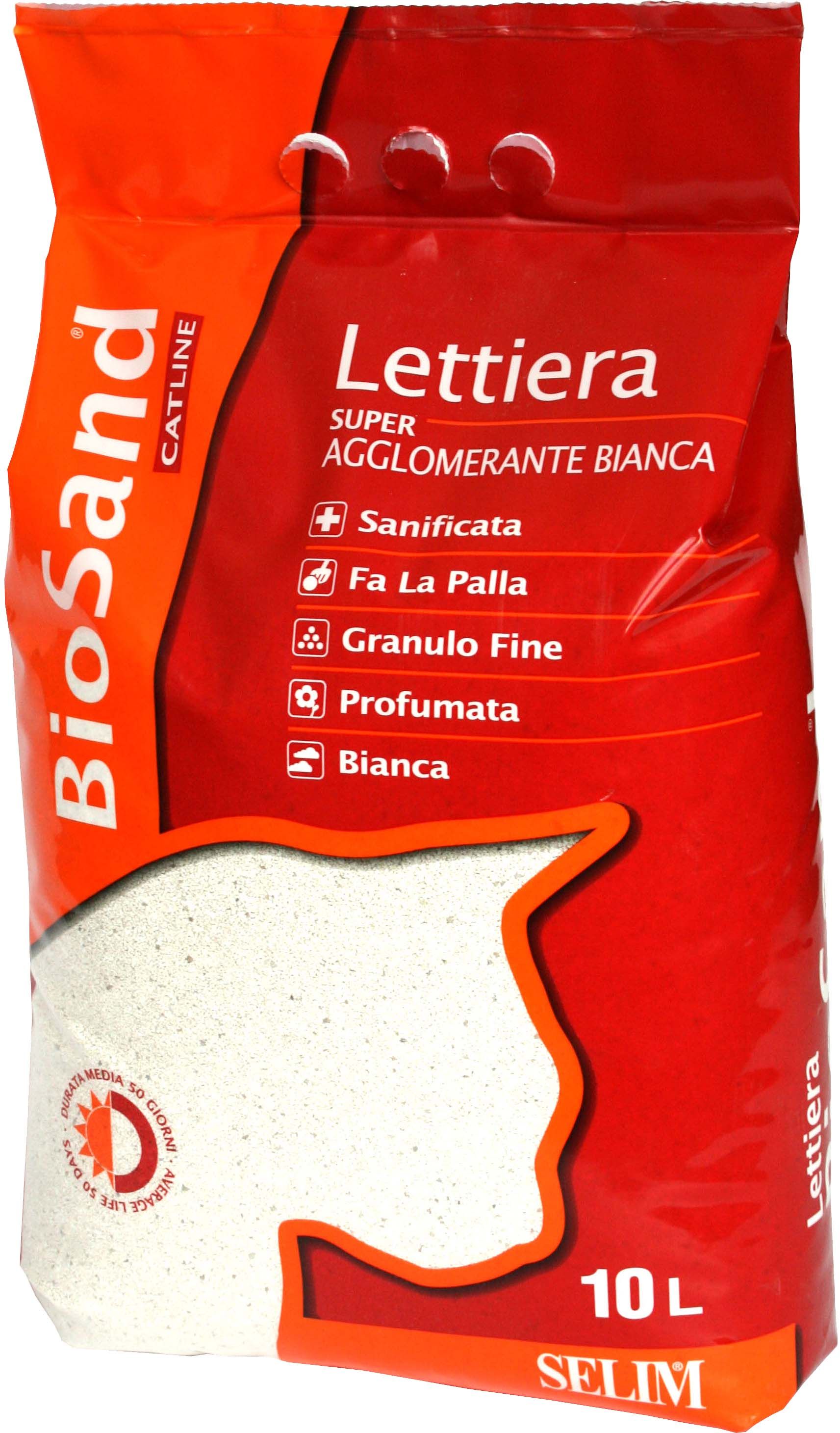 Cat Litter BioSand clumping white 10l 108/Pal