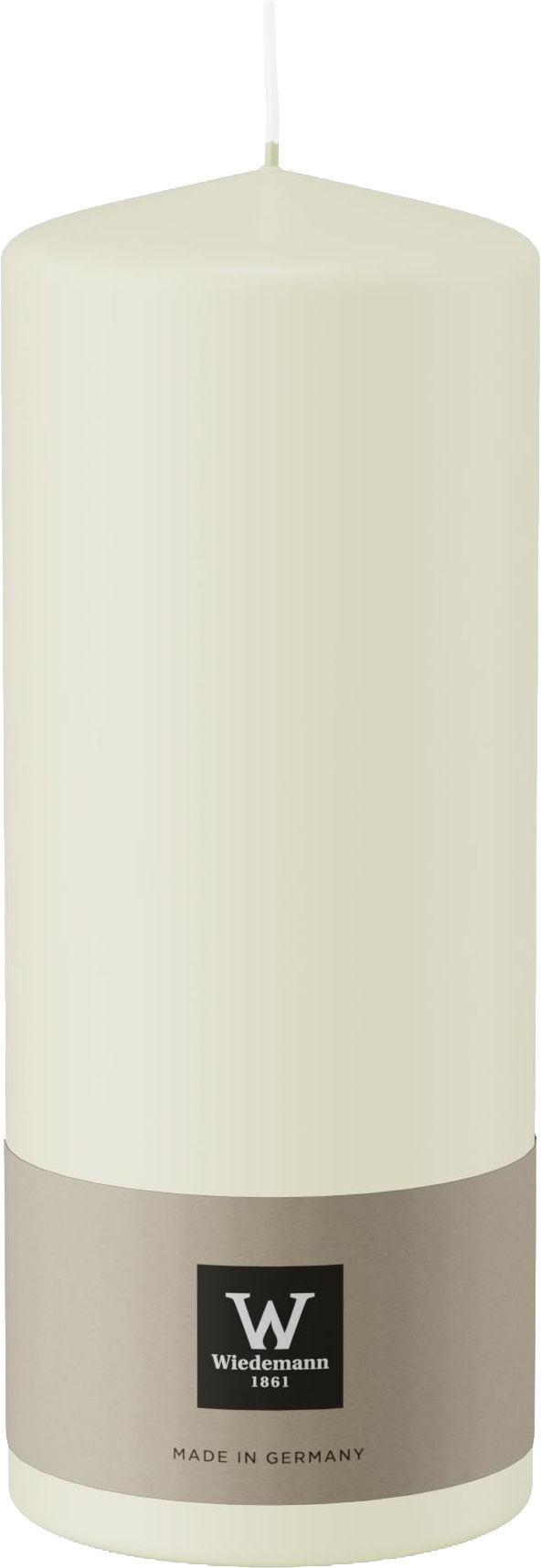 Kerze Flachkopf „Elfenbein“ H200 Ø78mm