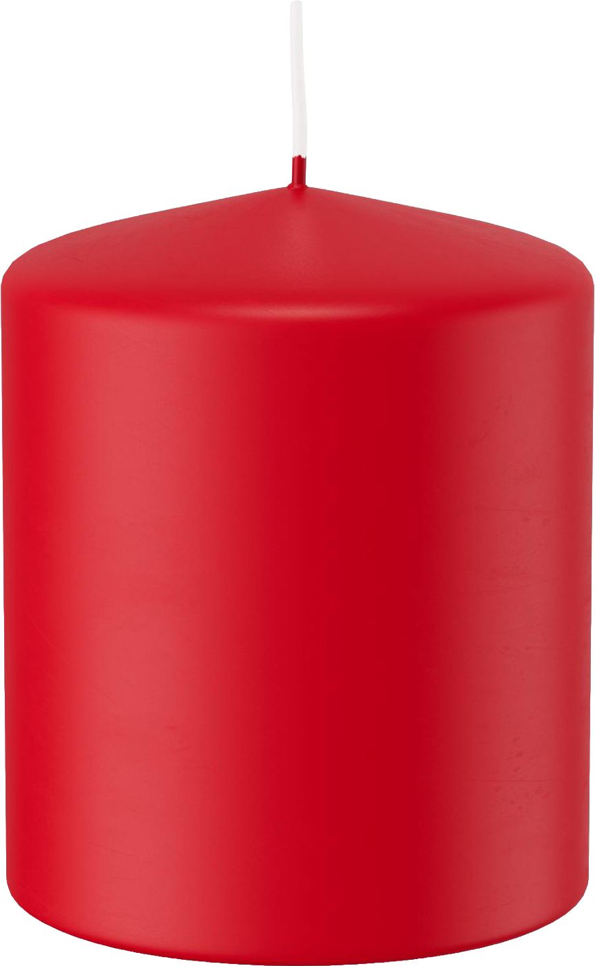 Kerze Flachkopf „Rot“ H60 Ø48mm