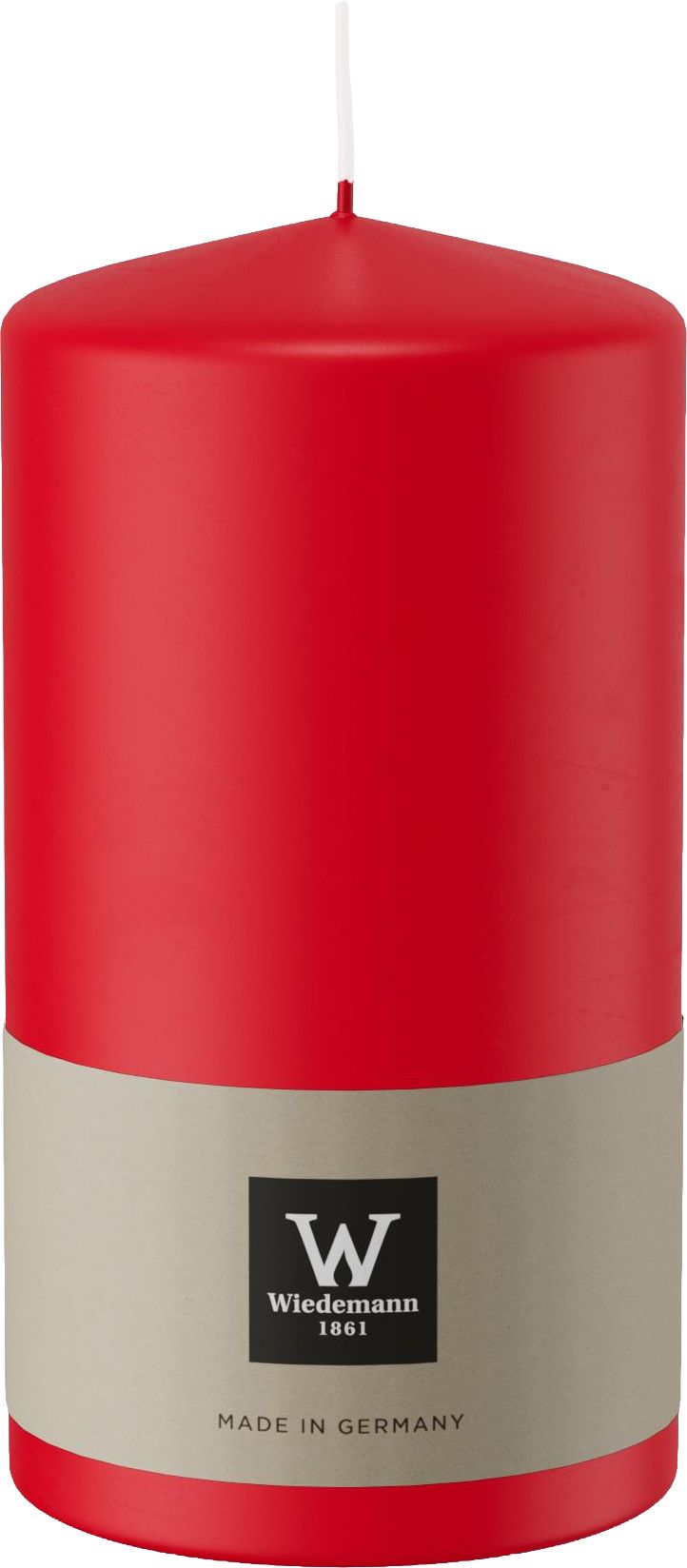 Kerze Flachkopf „Rot“ H150 Ø78mm