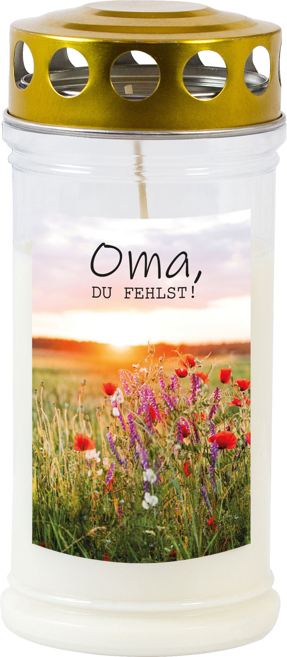 Candle grave 4D „Oma, du fehlst“ 12/ca