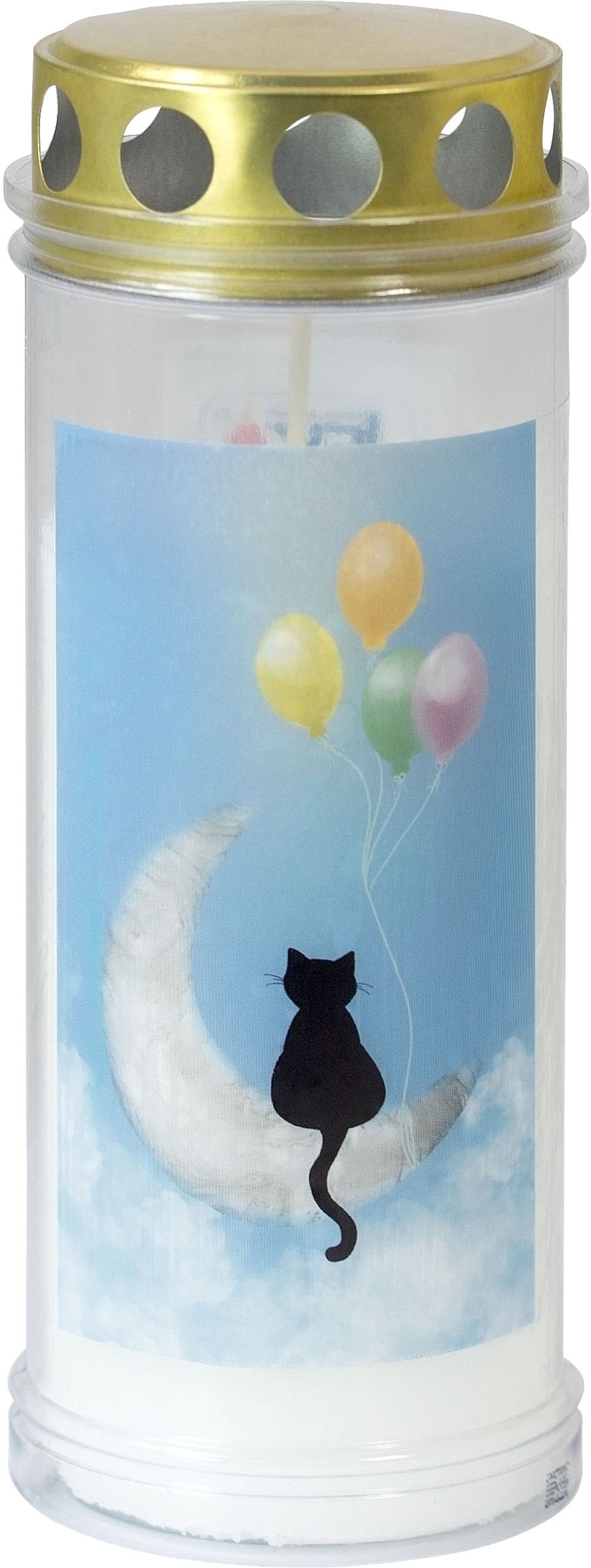 Candle grave 4D Animal motif cat 12/ca