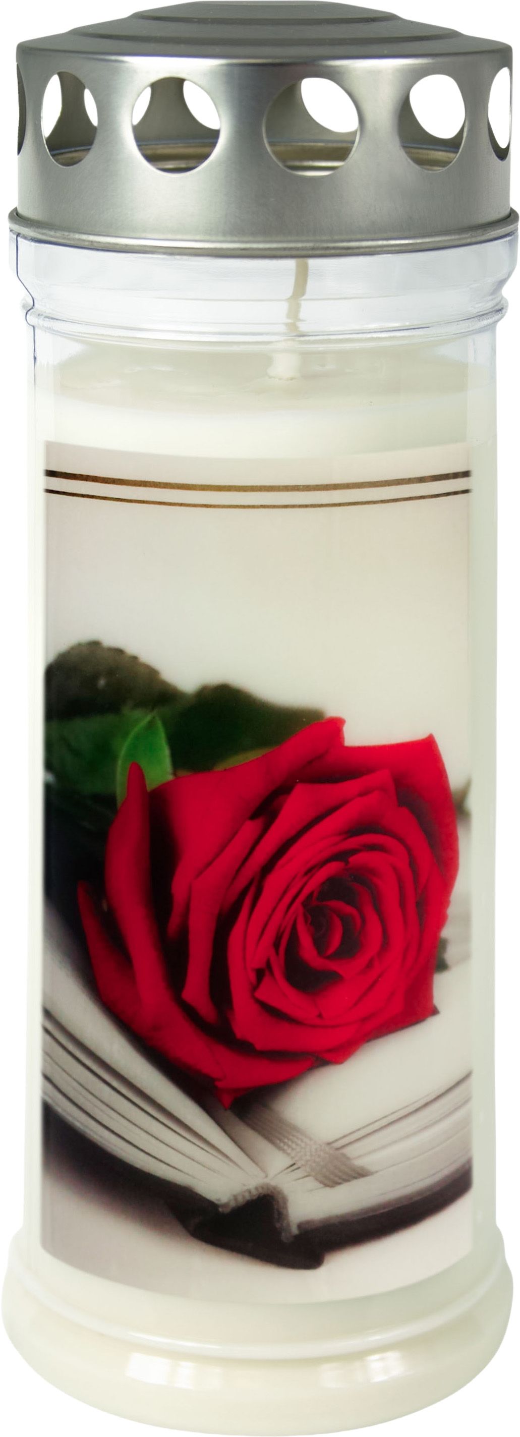 Candle grave 7D Rose/Book 12/ca