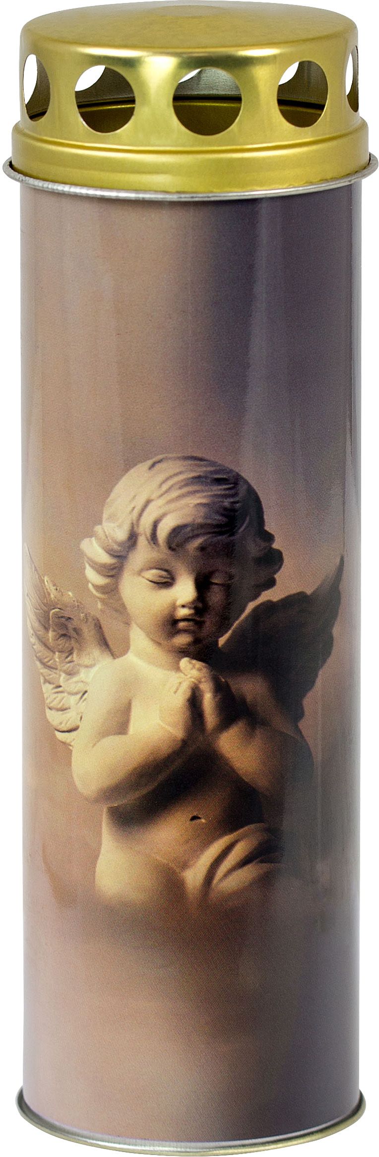 Candle grave Green-Line 70h Angel on clouds 10/ca