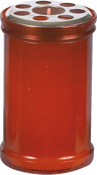 Candle grave T30 red Ø60 H110 60/ca