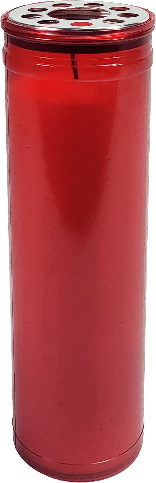 Candle grave T60 red Ø67 H220 30/ca