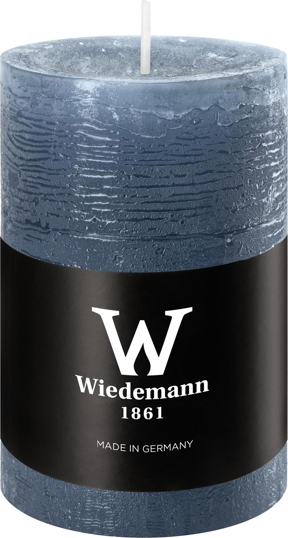 Candle Marble Rustic „Blue-gray“ H90 Ø58mm