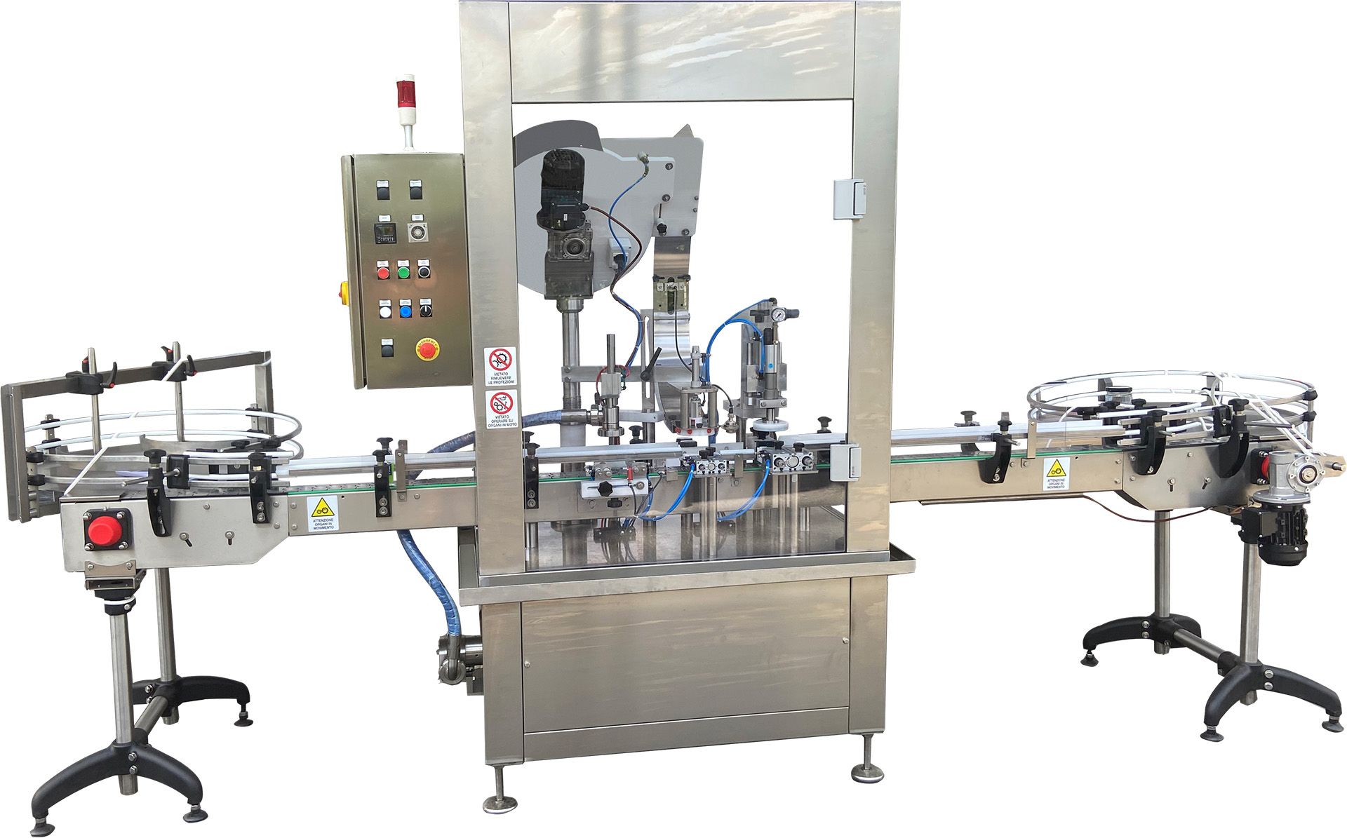 Pistonfiller+twist off capper 600/h automatic