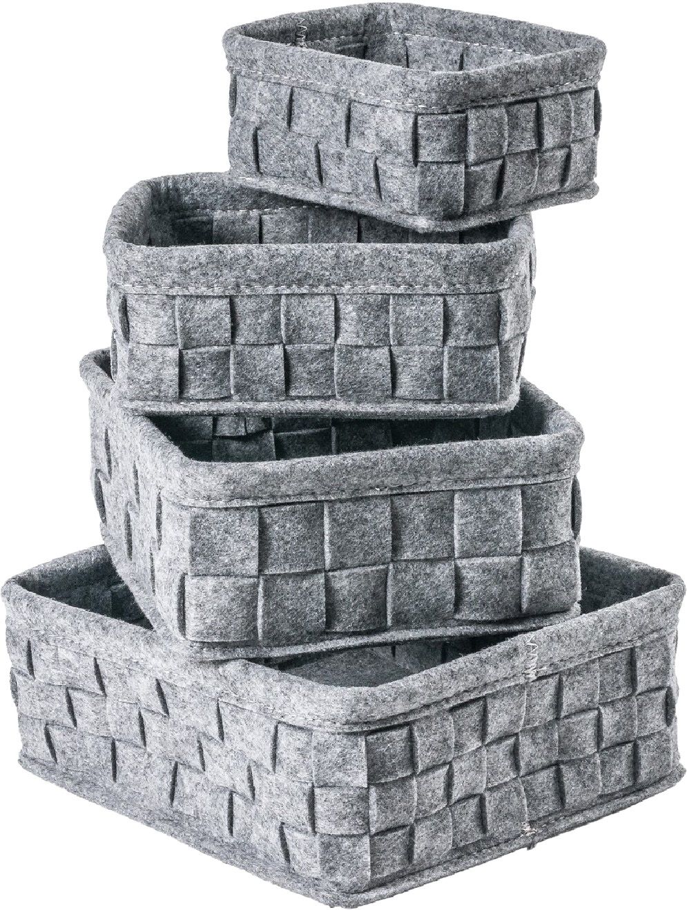 Basket rectangular gray tg.4