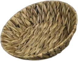Basket natural straw round Ø30cm H7cm