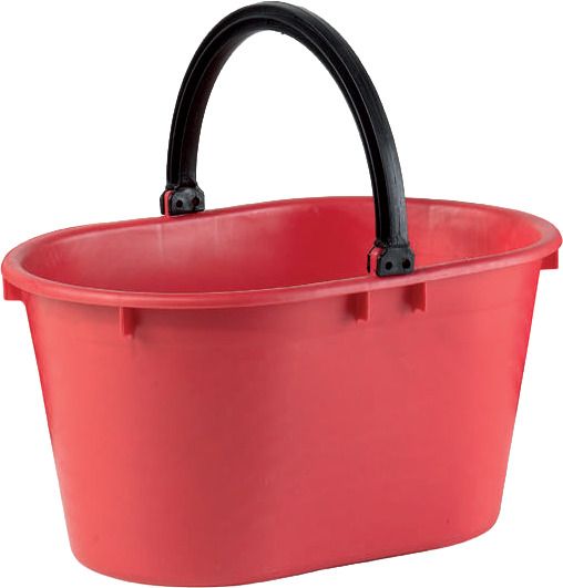 Cesta ovale 25lt con manico plastica fisso