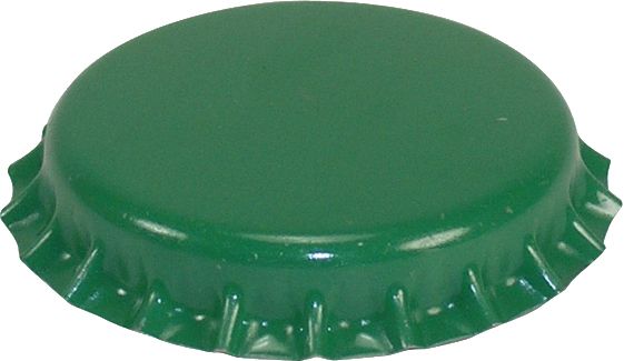 Crown Caps Ø26mm 100pcs green 80x100pcs/bag