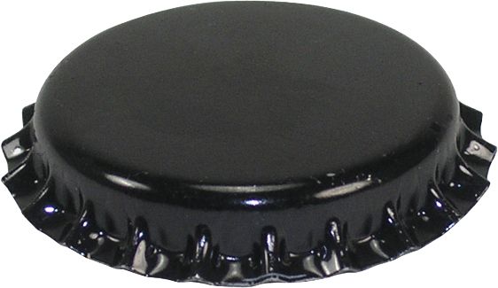 Crown Caps Ø26mm 100pcs black 80x100pcs/bag