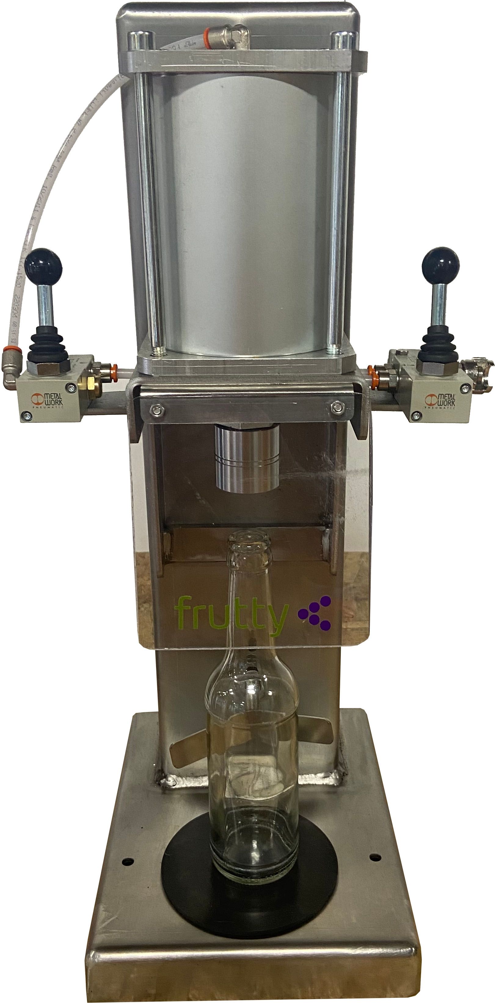 Tappatrice corona semiautom. pneumatica da banco