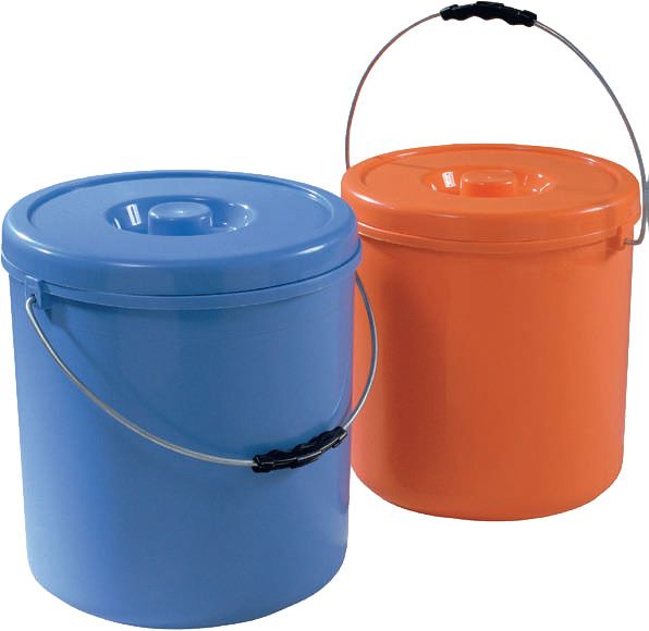Dustbin Tevere with lid 25lt different colors