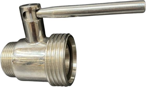 Ball valve stainless steel DN25 1“ M x DIN25 F