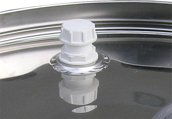 Fitting 2″ cooling snake installed on floating lid