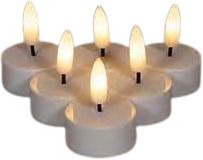 LED Tea light „3D“ with timer 6pcs