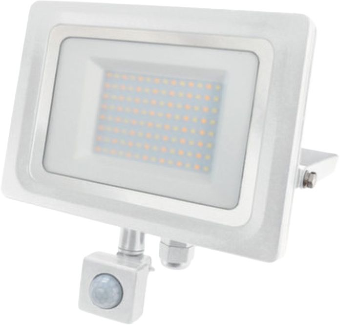 LED-Scheinwerfer weiß mit Sensor 50W 3K/4K/5.7K 5500lm IP44