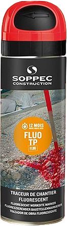 Marking spray fluorescent 500ml red