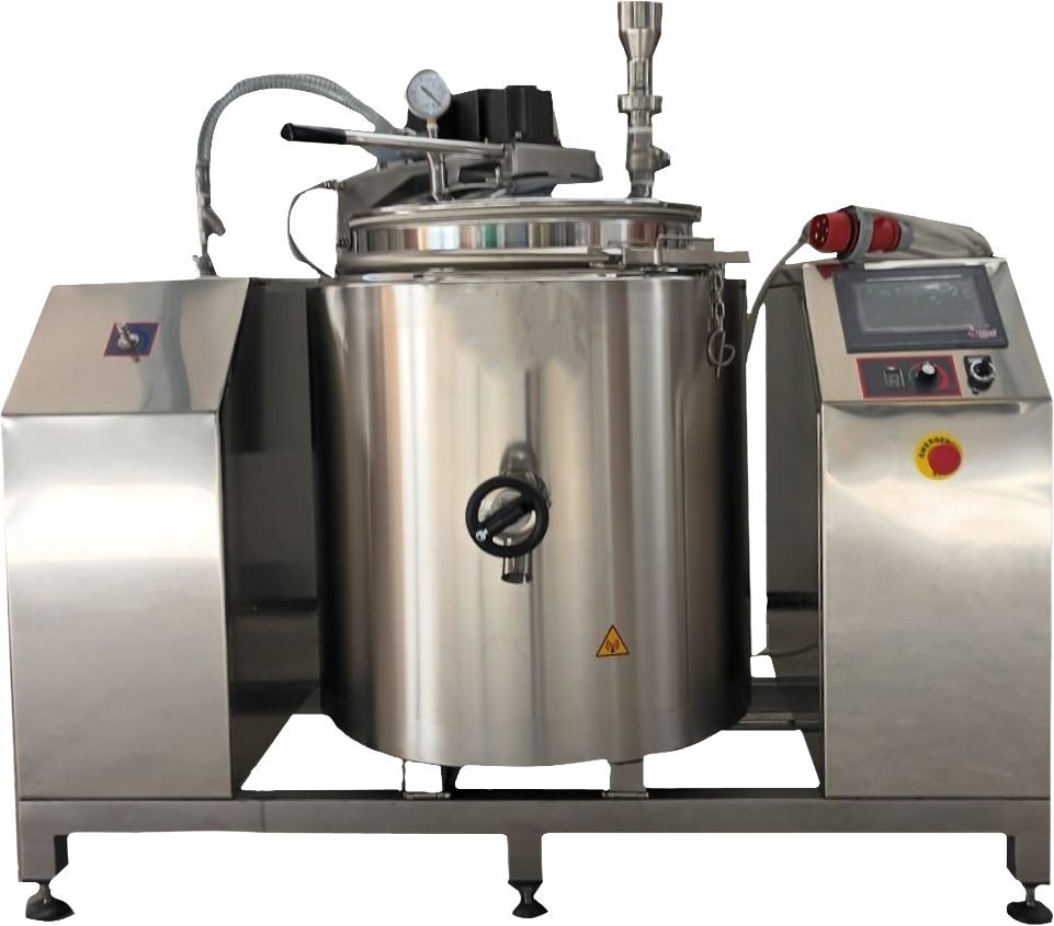 Cooking pot elec. 60lt with vacuum system&agitator