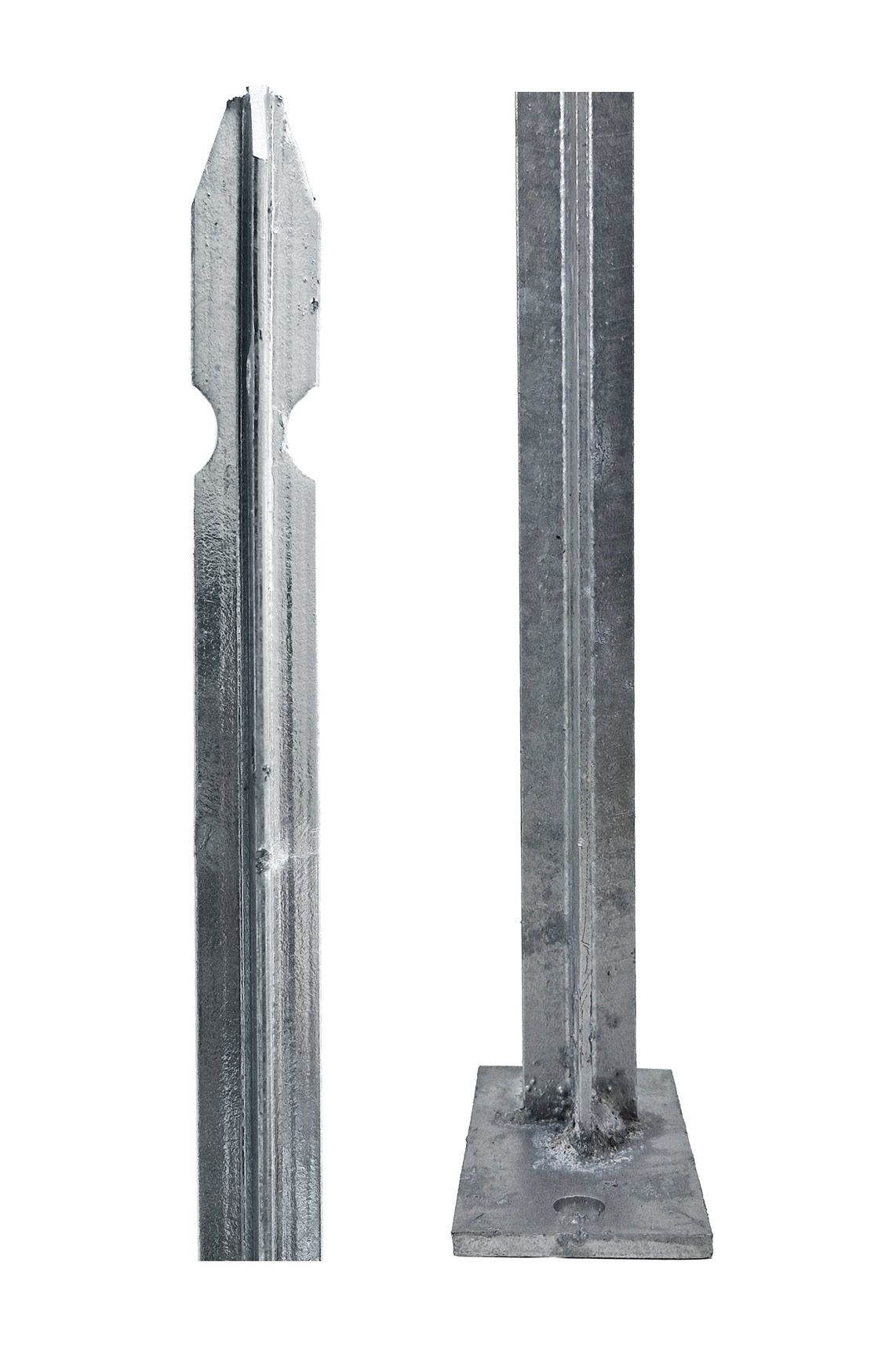 Zaun T-Stange+Bodenplatte verzinkt H100/111cm 1,67kg