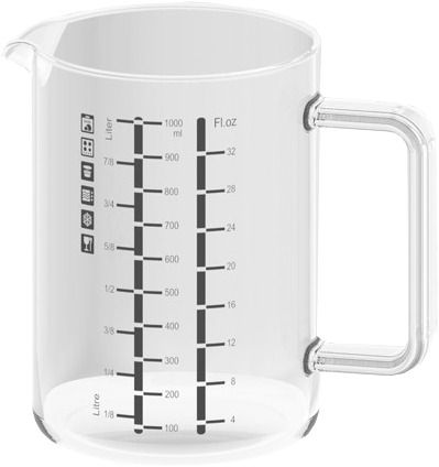 Messbecher Glas 1lt Simax