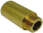 Yellow-brass M/F extension 1/2″x15