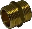 Yellow-brass M/M nipple 2″