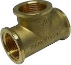 Messing T-Stück 3x Innen 1″ 311