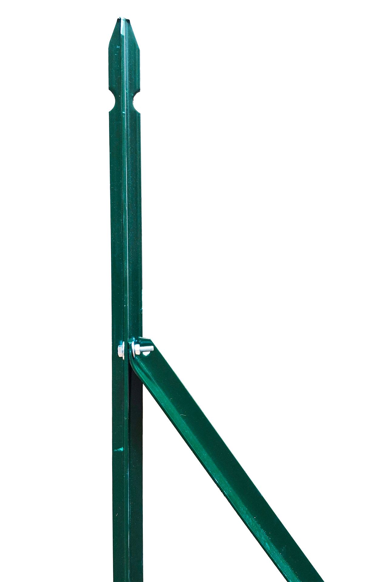 Zaun T-Strebe L Eck grün 250cm 30x30x3mm 3,4kg