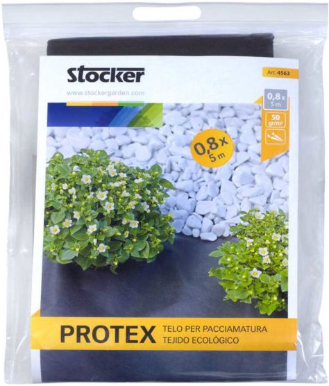 Tessuto per pacciamatura nero 1,6x5m 50g/m²