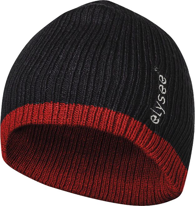 Mütze Thinsulate „Holger“ schwarz-rot – 2312