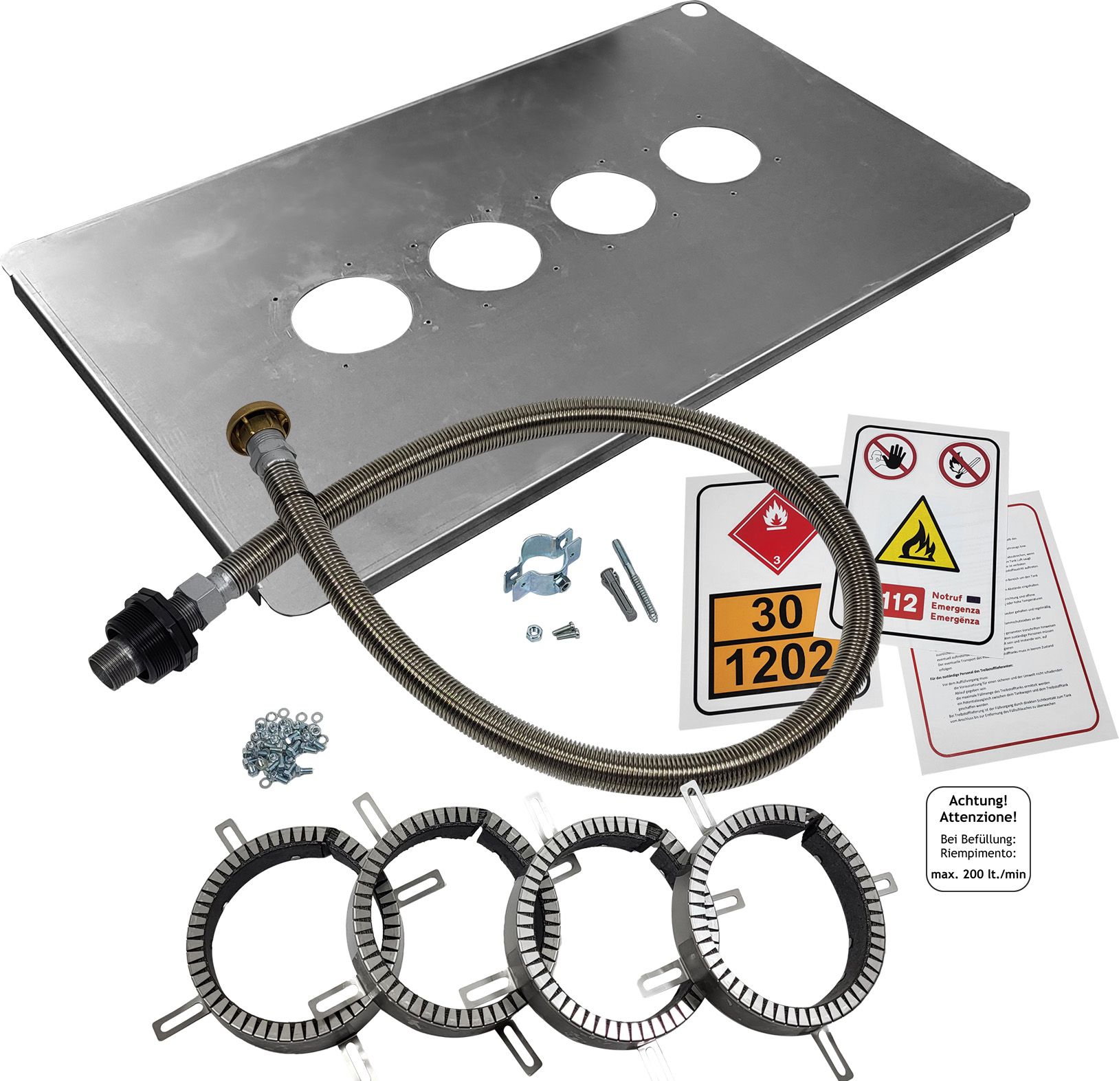 Fire protection kit for Dehoust tank