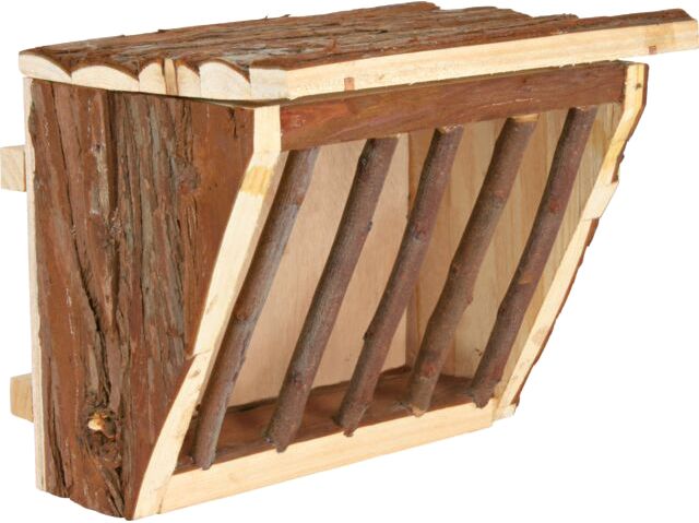 Hay manger hanging wood 20x15x17cm TX61191