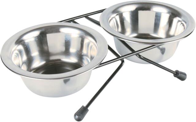 Napf Edelstahl Eat on Feet 2×1,8l/Ø20cm TX24833