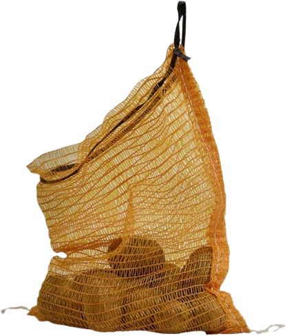 Mesh bag potato yellow with drawnstring 5kg 34x48cm