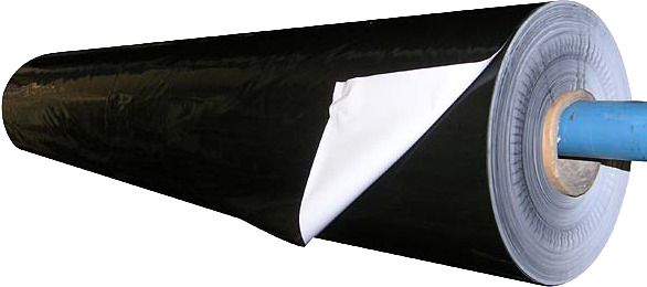 Nylonfolie PE weiß/schwarz 1,4m 0,07mm 70gr/m²