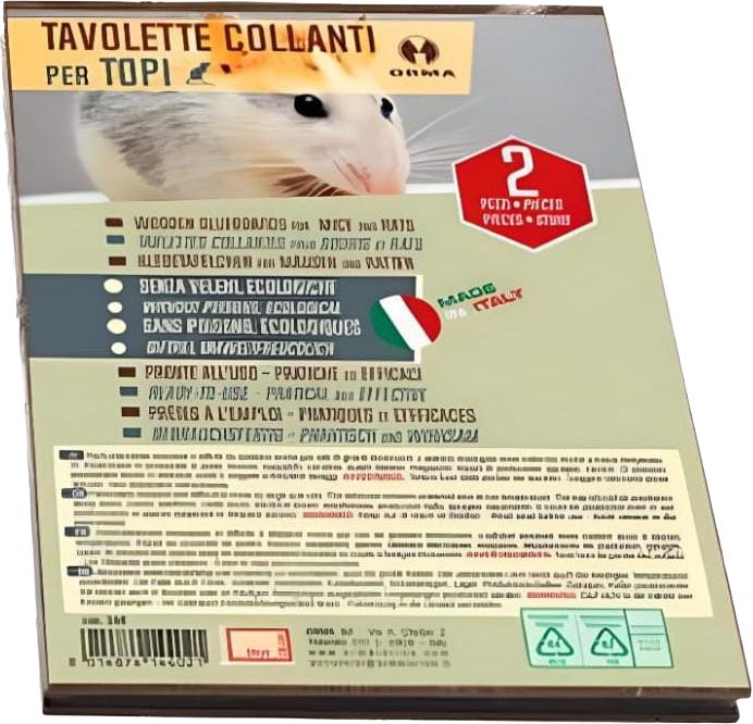 Orma Tavoletta collante per topi 2pz/cf 48cf/ca