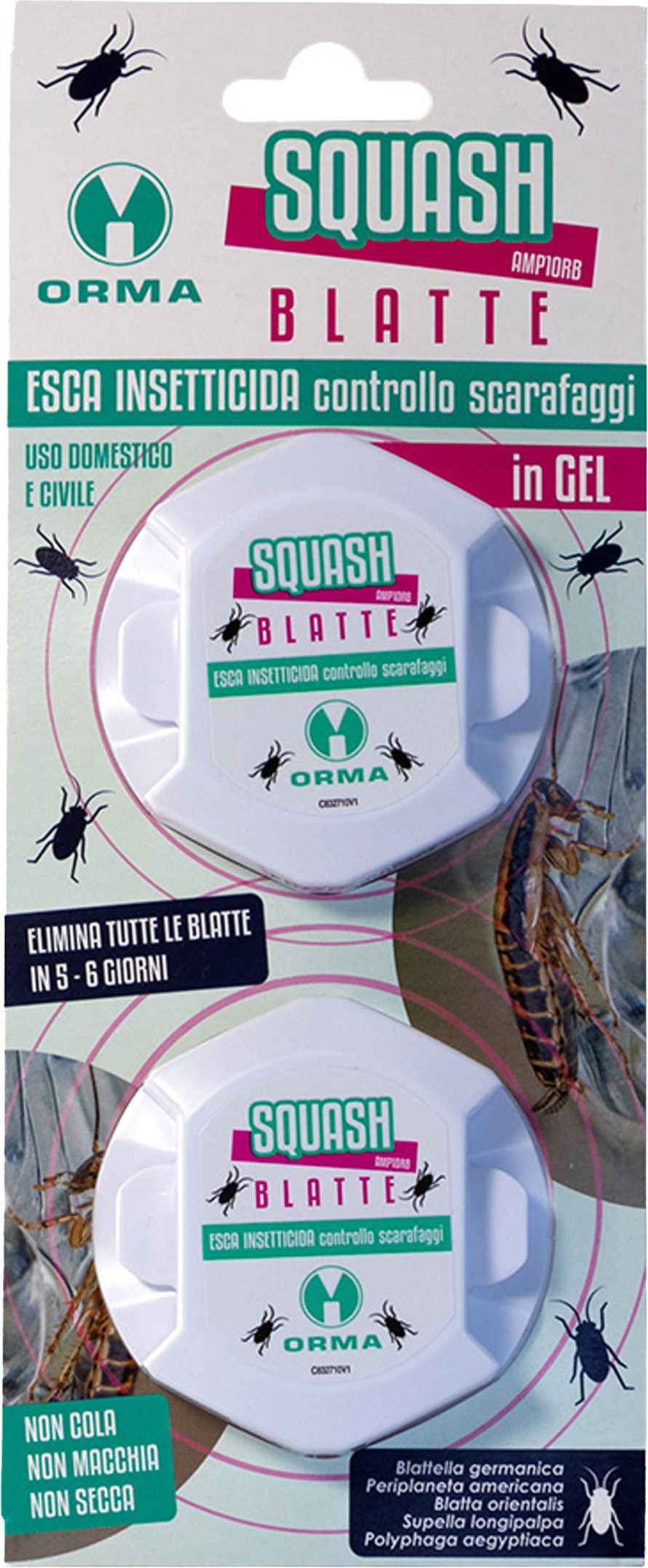 Orma Squash cockroach trap 2pcs/pk 12/ca