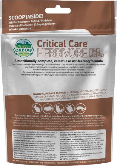 Oxbow Critical Care Herbivor fine grind 100GR