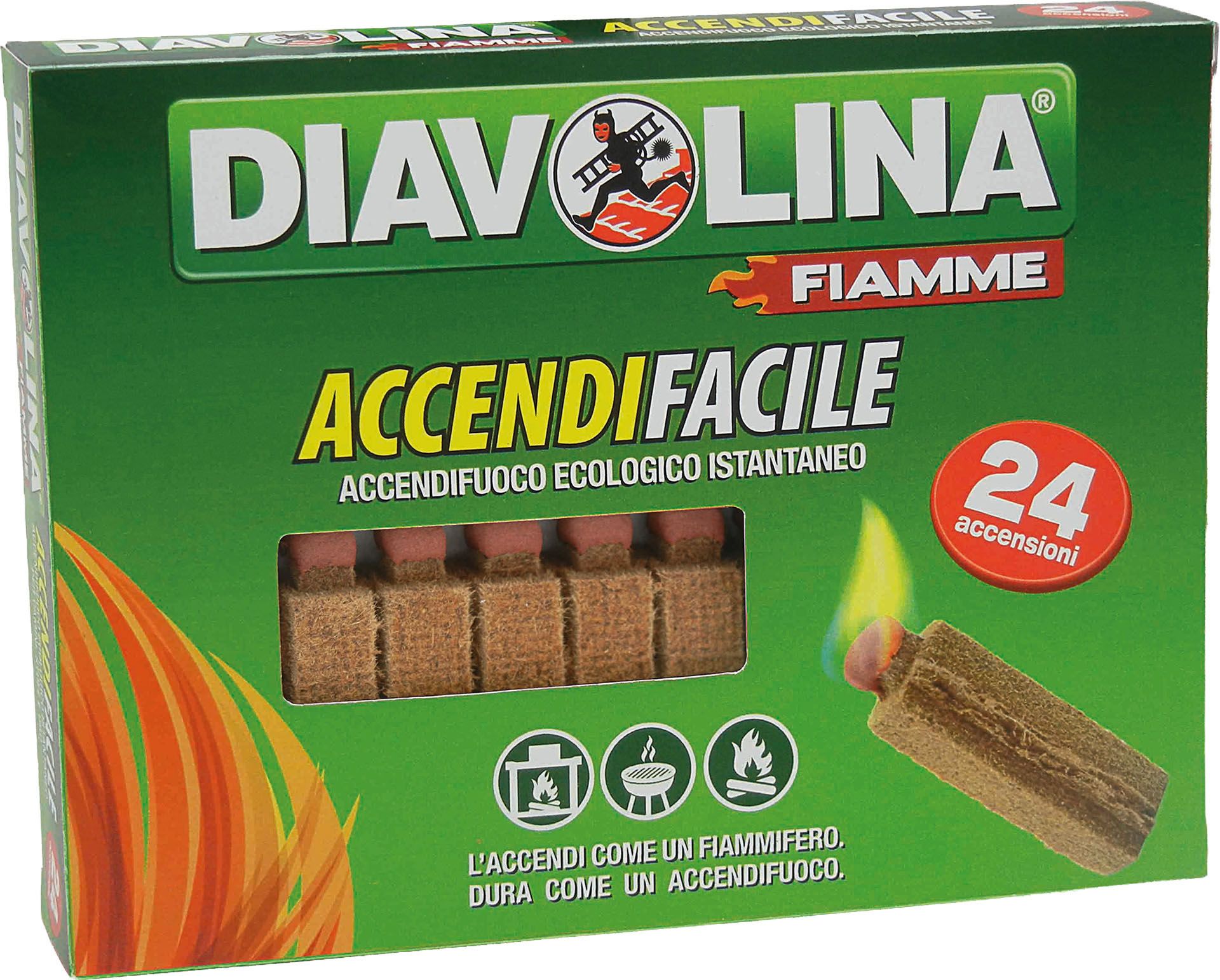 Lighter Diavolina „Accendifacile“ like match 24pc