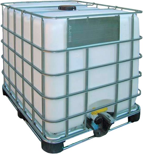 Pallet container on plastic pallet 1000lt